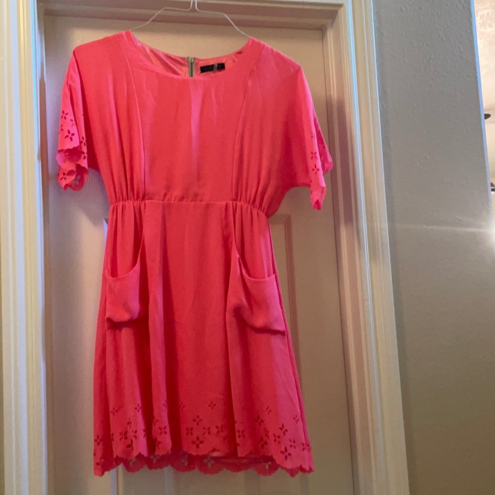 Hot pink dress